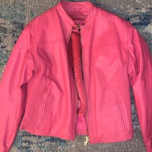 🔥🔥🔥Women’s Pink Leather Sports Jacket 🔥🔥🔥